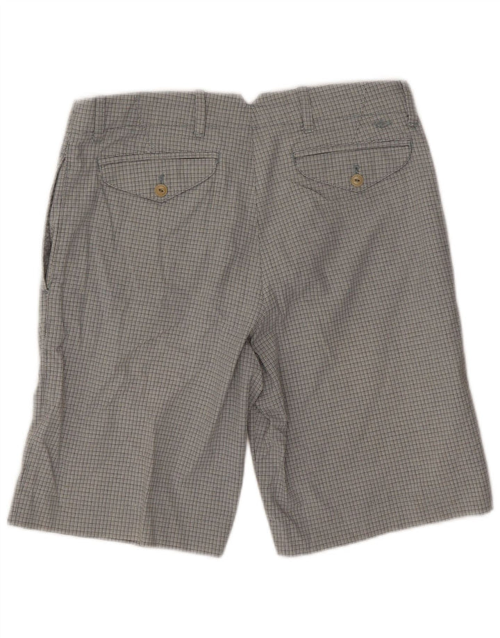 Dockers Short Chino Homme W32 Gris Moyen Pied-de-Poule Coton