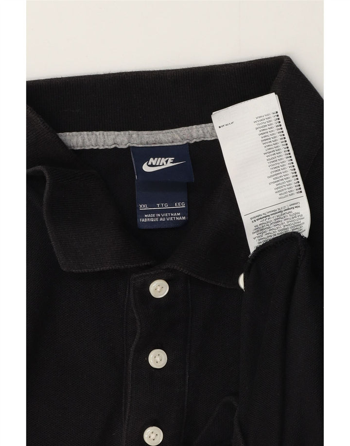 NIKE Polo Homme 2XL Noir Coton