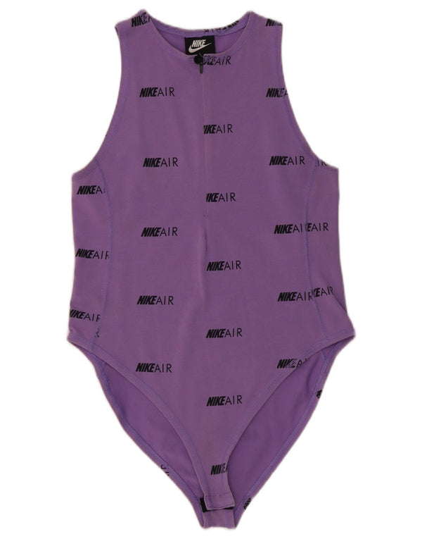 Nike Body graphique pour femme UK 12 en coton violet moyen