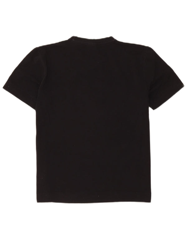 Hugo Boss T-shirt Slim Fit graphique en coton noir moyen |
