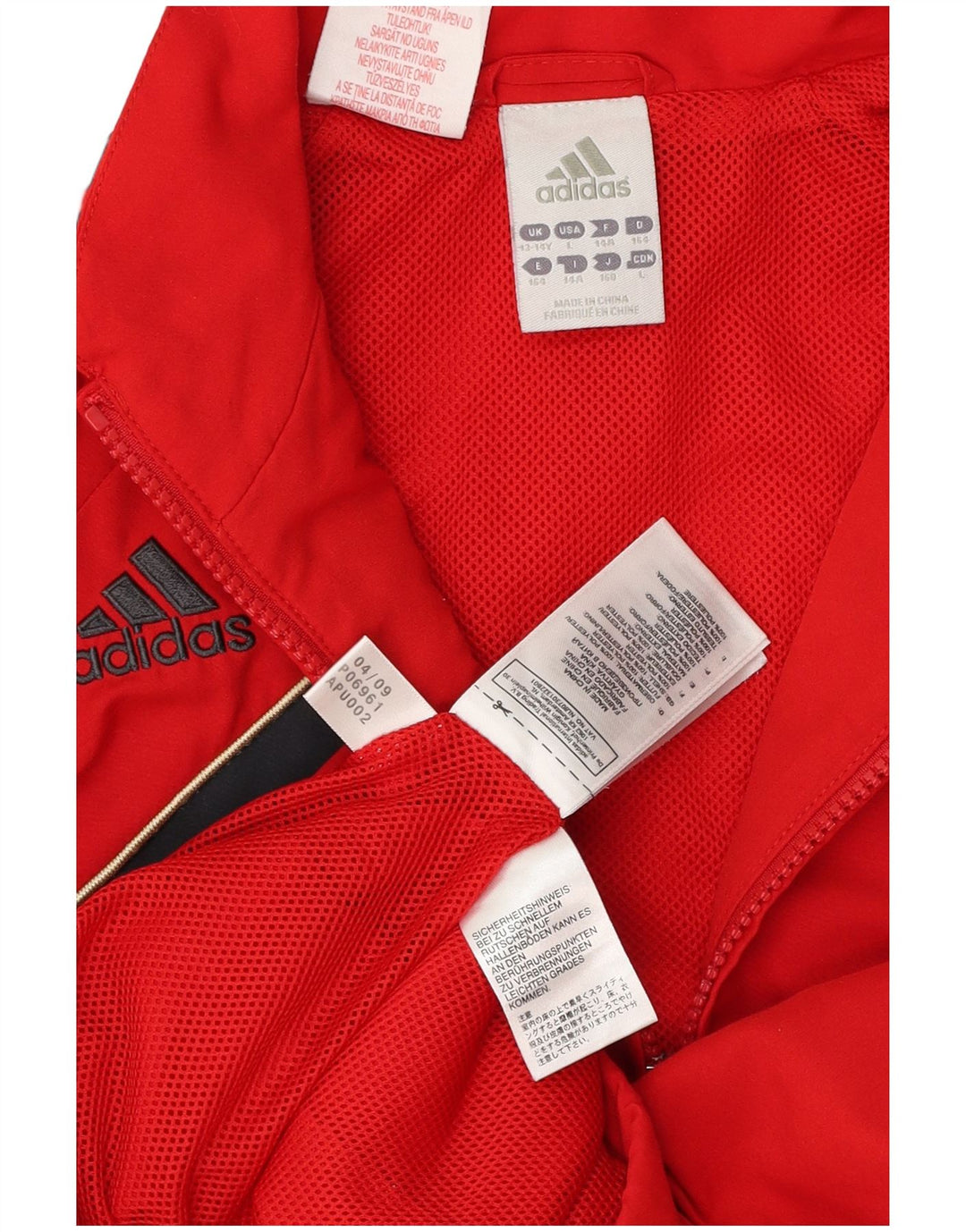 ADIDAS Veste de survêtement Liverpool pour garçon 13-14 ans Rouge Colourblock