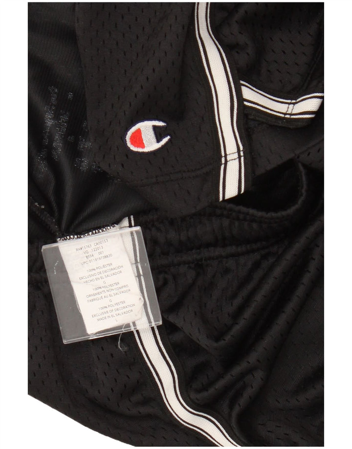 Champion Short de sport pour homme Large Noir Polyester