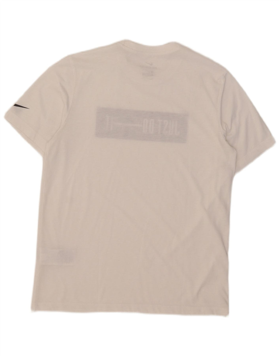 Nike Hommes Dri Fit Graphic T-Shirt Haut Blanc Moyen Coton
