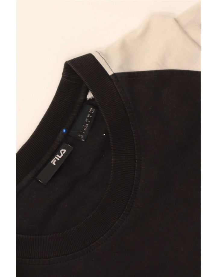 Fila T-shirt graphique pour hommes, grand, noir, colour block