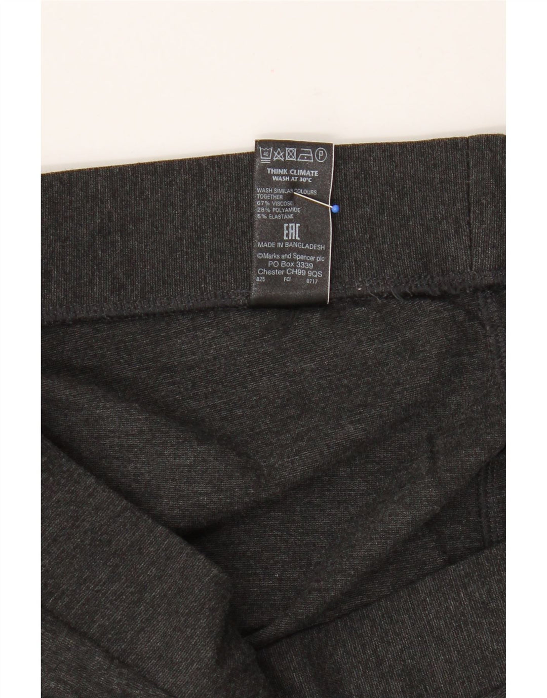 Marks & Spencer Legging court pour femme UK 42 Gris moyen Viscose