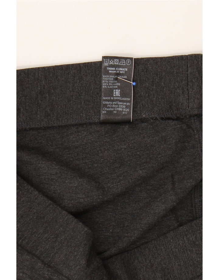 Marks & Spencer Legging court pour femme UK 42 Gris moyen Viscose