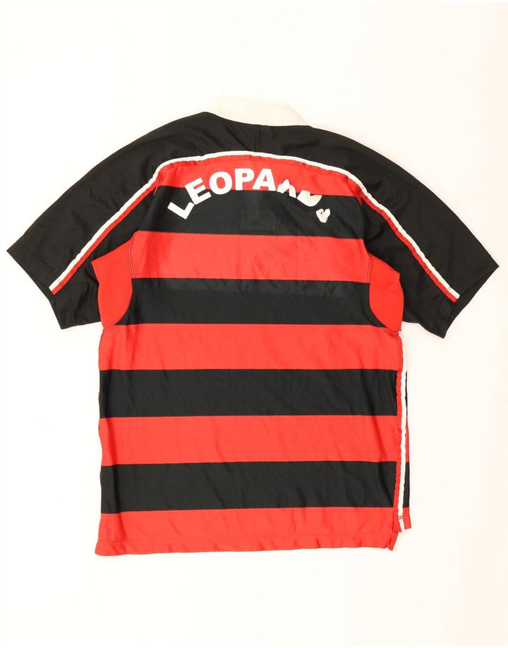 NIKE Homme T-Shirt Graphique Haut Rayé Rouge Moyen