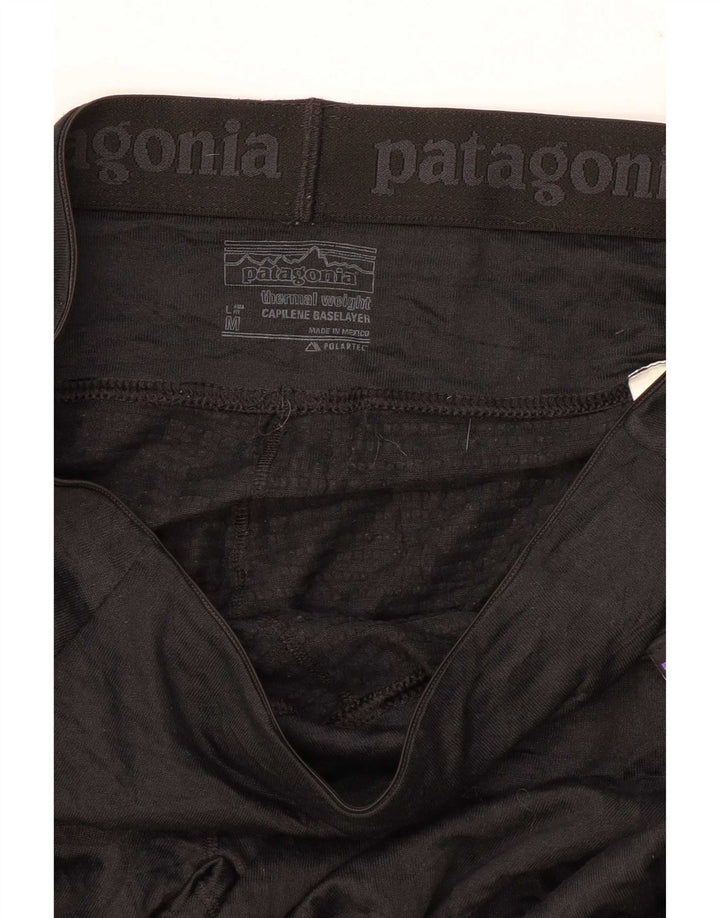 Patagonia Leggings Femme UK 12 Medium Noir Polyester