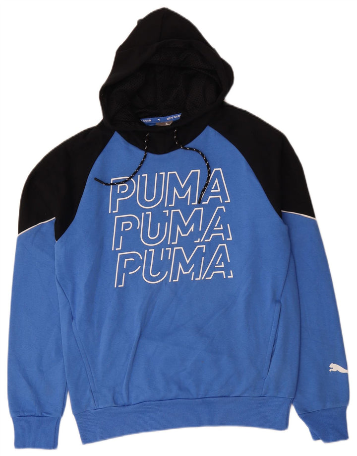 PUMA Sweat à Capuche Graphique Homme Petit Bleu Colorblock