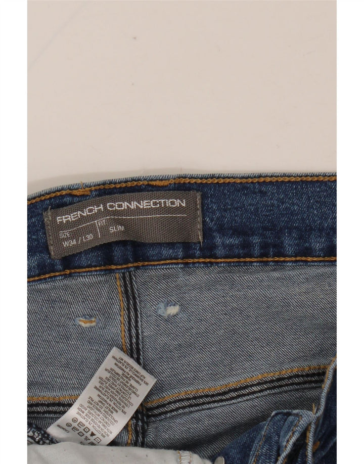 FRENCH CONNECTION Jean Slim Homme W34 L30 Bleu Coton