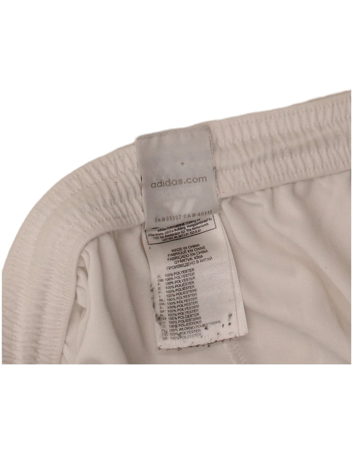 ADIDAS Short de Sport Climalite Homme Blanc Moyen Polyester