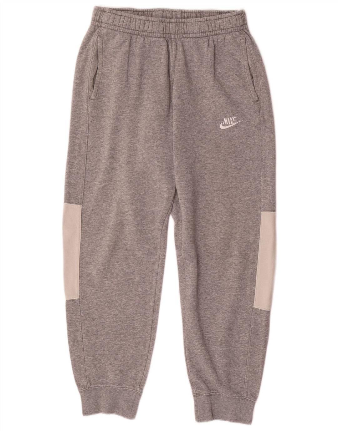 NIKE Pantalon de survêtement pour homme Pantalon de jogging Petit Gris Colorblock Coton