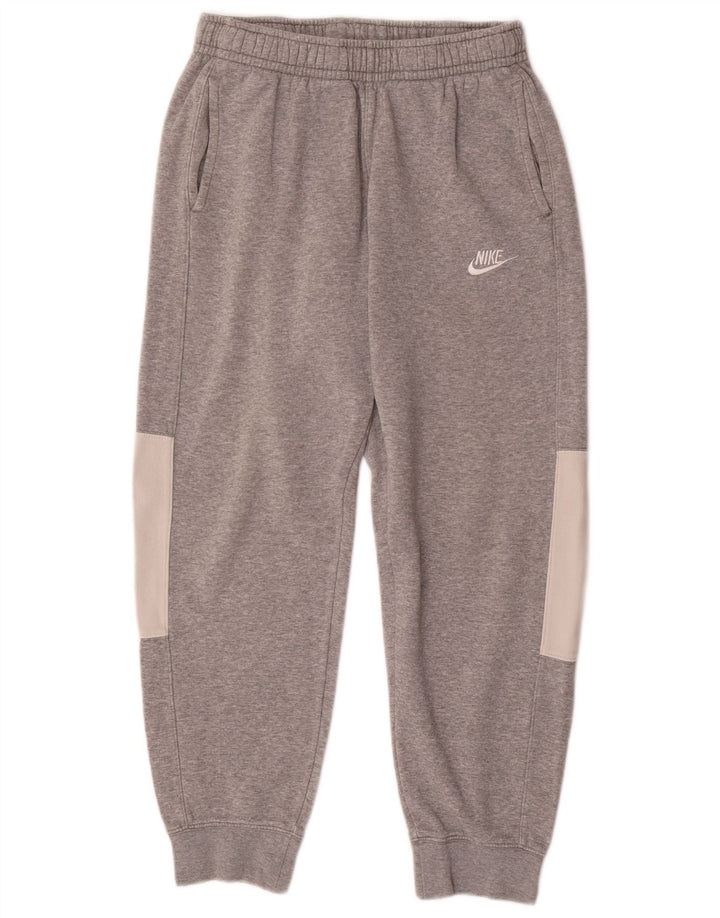 NIKE Pantalon de survêtement pour homme Pantalon de jogging Petit Gris Colorblock Coton