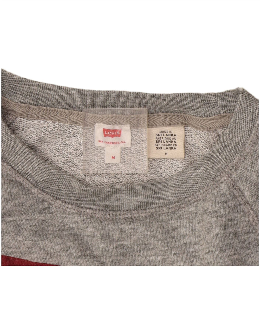 Levi's Sweat-Shirt Graphique Femme UK 44 Gris Moyen Moucheté