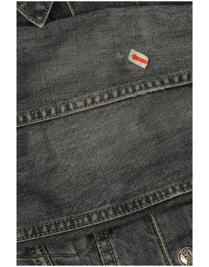 Gas Veste en jean courte pour femme UK 14 Bleu moyen Coton