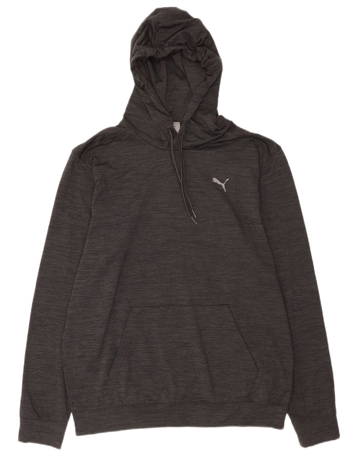 Puma Pull à capuche pour homme Large Noir Polyester