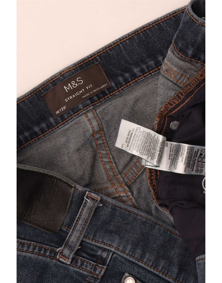 Marks & Spencer Jean droit homme W36 L29 bleu marine coton