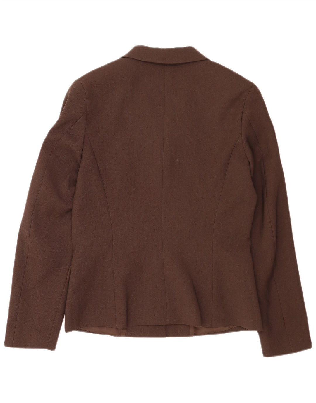 Max & Co. Veste blazer à 3 boutons pour femme UK 14 Marron moyen Polyester
