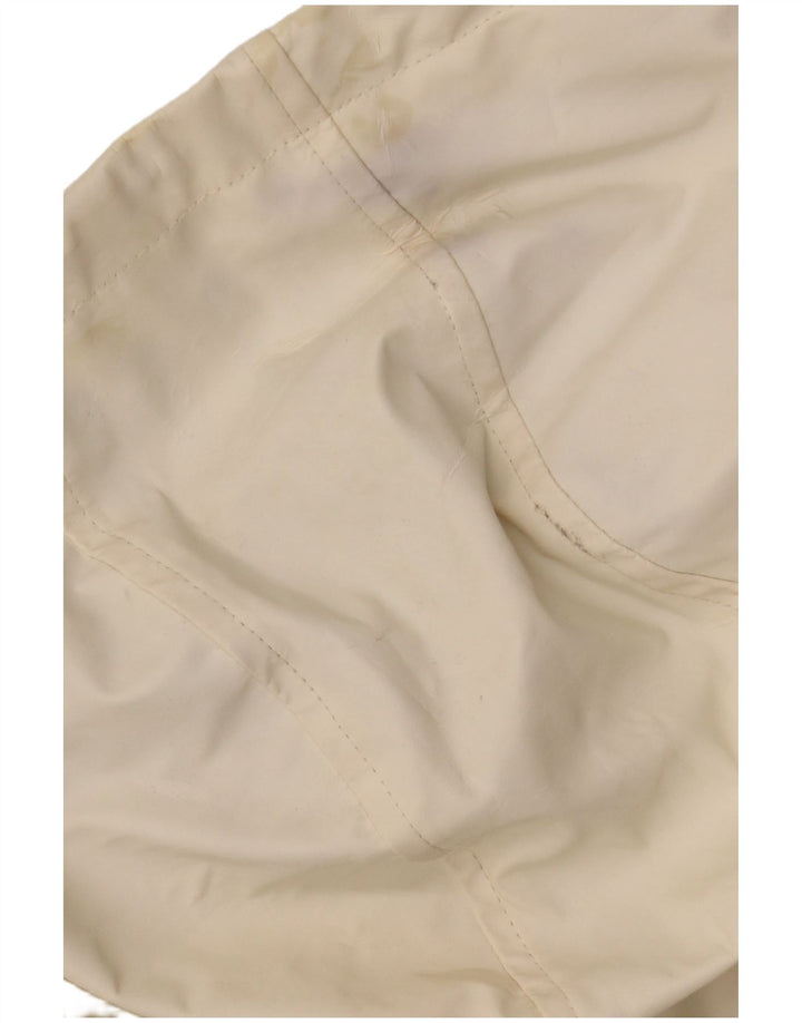 Topshop Veste de pluie à capuche surdimensionnée pour femme UK 10 Small Blanc cassé