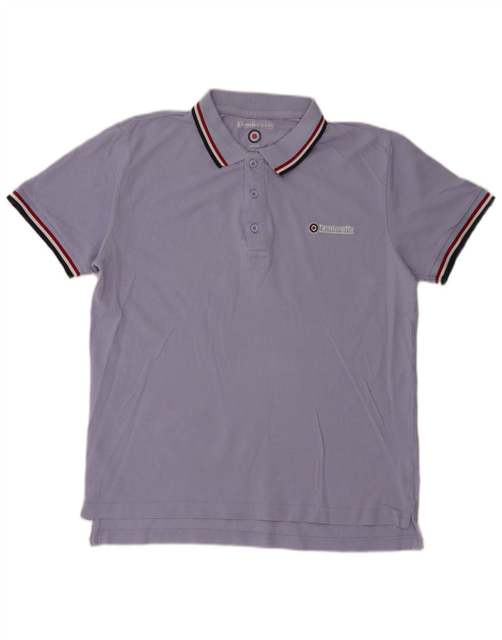 Lambretta Polo Homme Bleu Moyen Coton