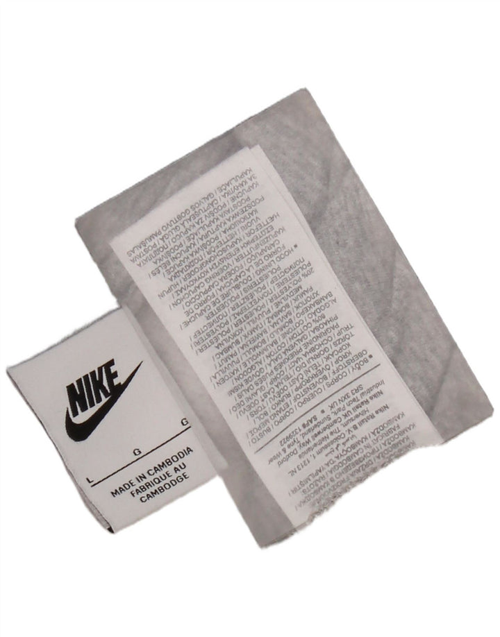 Nike Pull à capuche graphique pour homme en coton gris Taille L