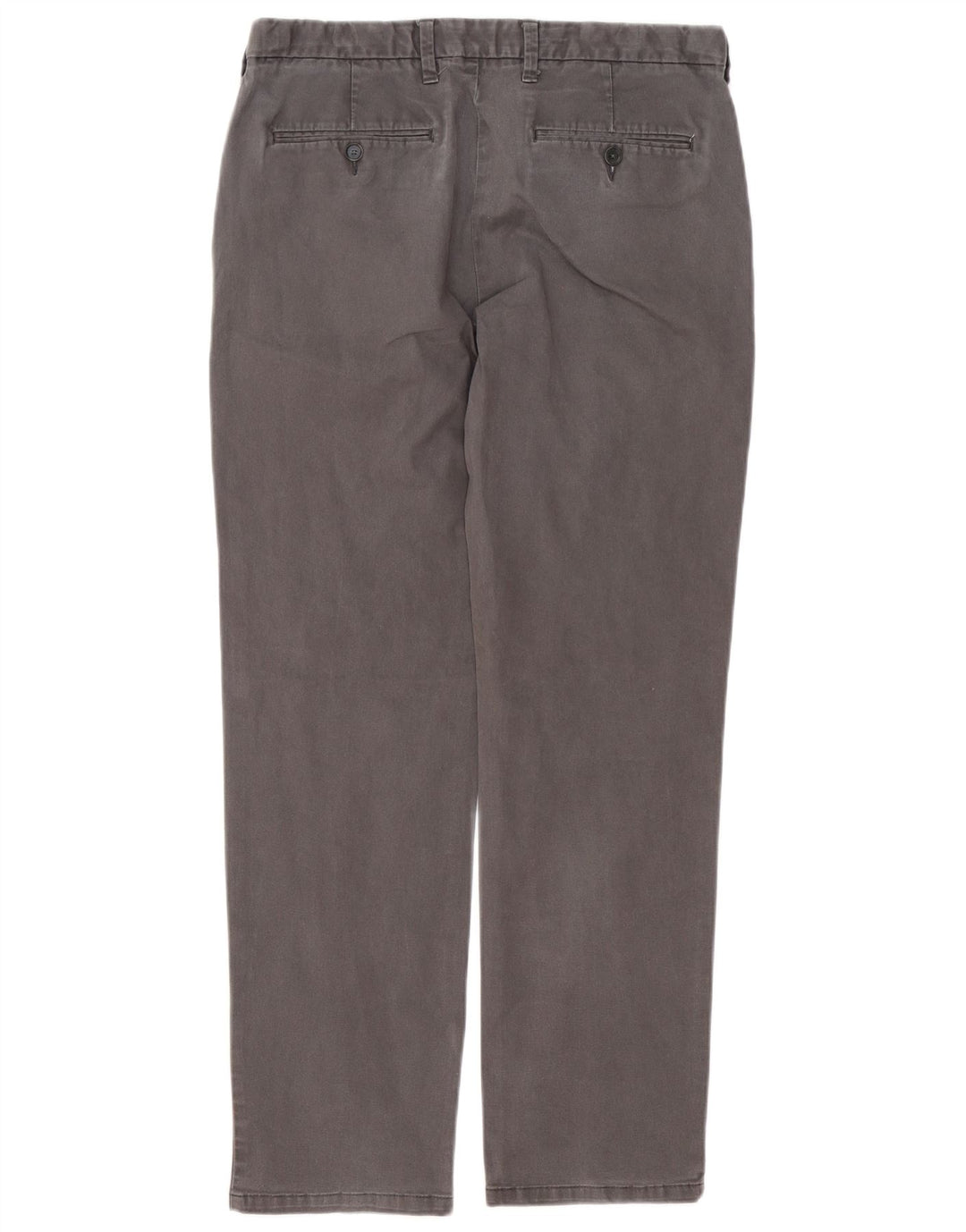 Marks & Spencer Pantalon chino coupe classique pour homme W34 L30 Gris Coton