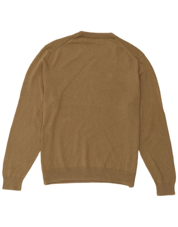 Zara Pull ras du cou pour homme XL en lin beige
