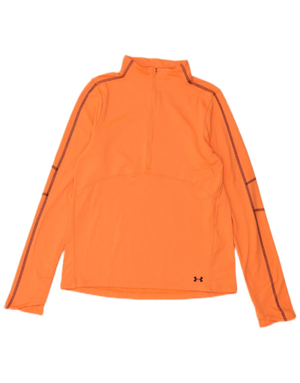 Under Armour Haut de Survêtement Zip Neck Homme Orange Polyester