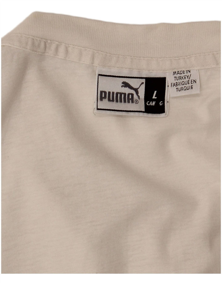 PUMA T-Shirt Graphique Homme Grand Blanc