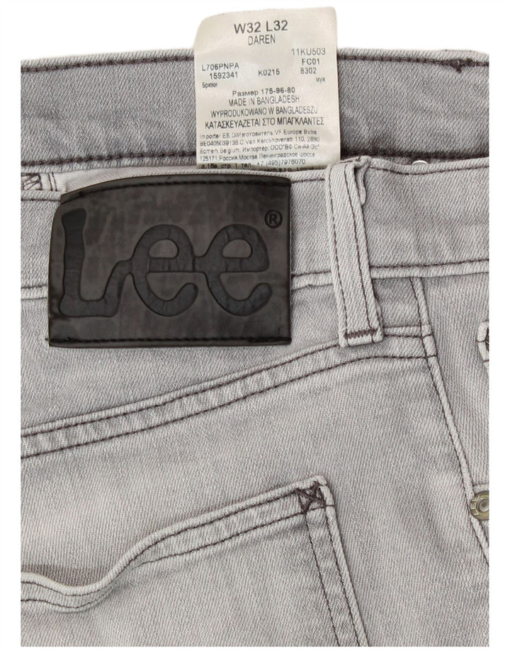 Lee Jean droit Daren W32 L32 homme gris coton