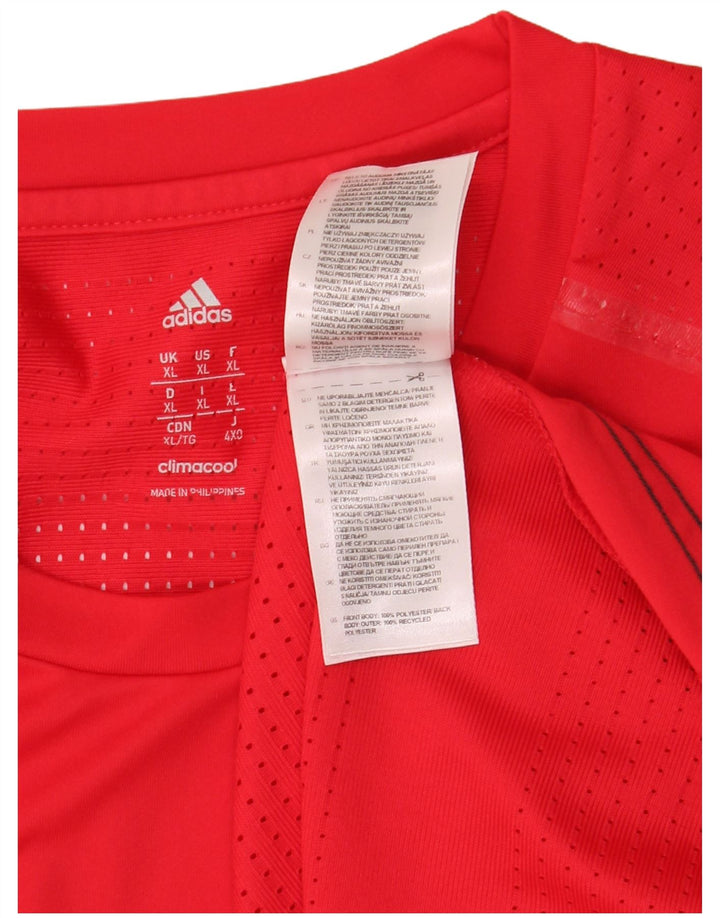 Adidas Homme Climacool T-Shirt Top XL Rouge Polyester