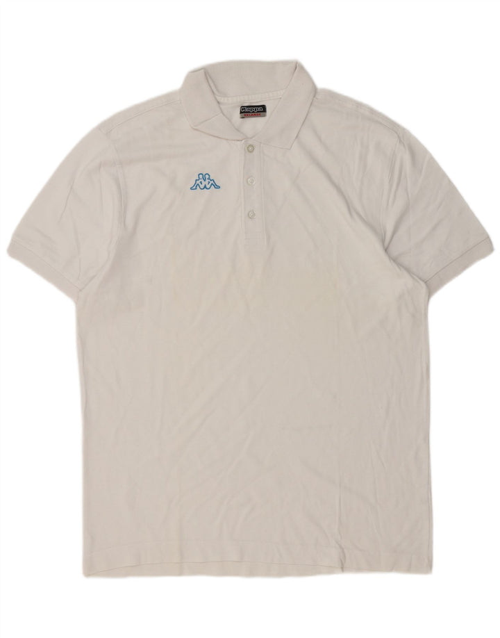 Kappa Polo graphique homme 2XL coton blanc