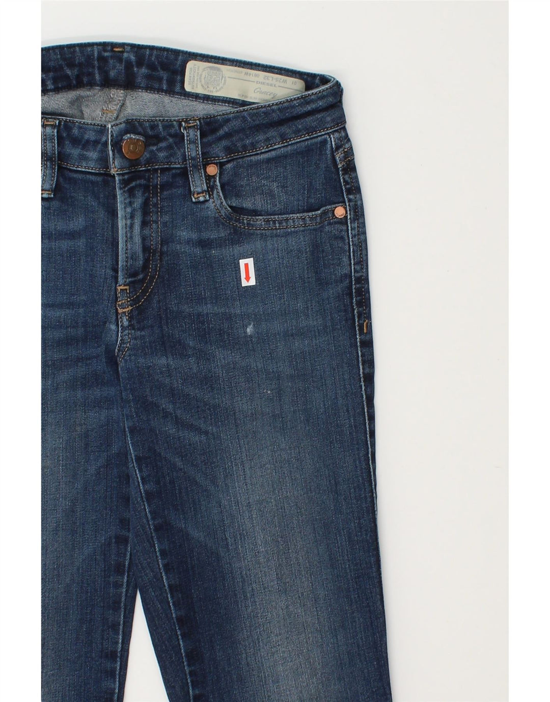 DIESEL Womens Slim Skinny Jeans W25 L32  Blue Vintage Diesel and Second-Hand Diesel from Messina Hembry 