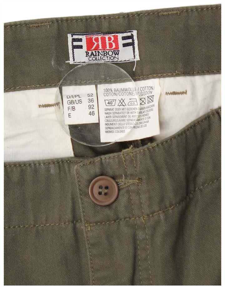 Pantalon Cargo Droit Homme Rainbow W36 L28 Coton Kaki