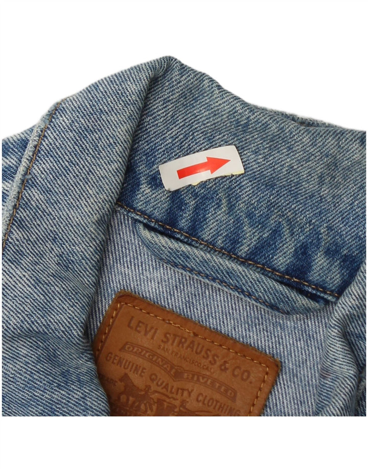 Levi's Veste en Jean Homme UK 34 XS Bleu Coton