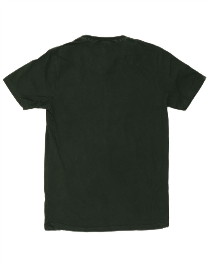 Fat Face T-Shirt Graphique Homme Petit Vert Coton