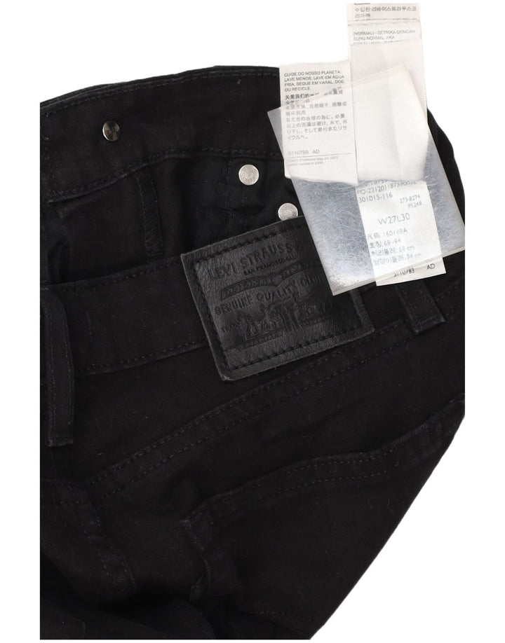 LEVI'S Jean Bootcut Taille Haute Femme 725 W27 L30 Coton Noir
