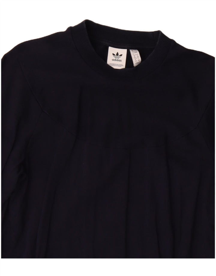 Adidas Sweat-shirt pour femme UK 8 Small Bleu marine en coton