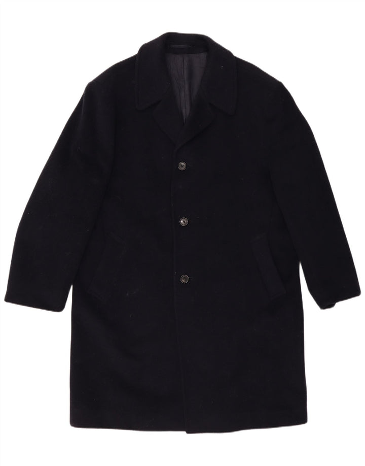 WELLINGTON Manteau Homme UK 42 XL Laine Bleu Marine