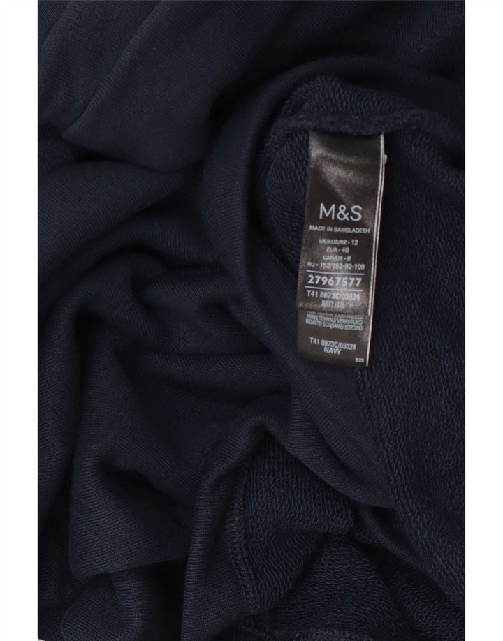 Marks & Spencer Pull col roulé pour femme UK 12 Bleu marine moyen