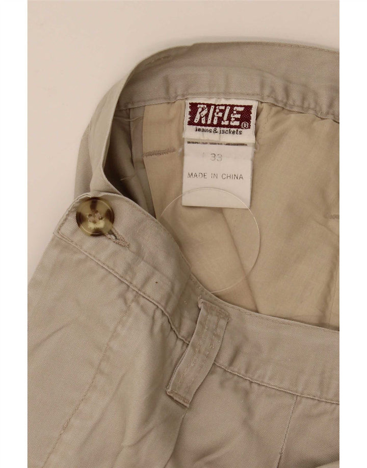 Rifle Short Chino Pegged Homme W33 Coton Beige Moyen