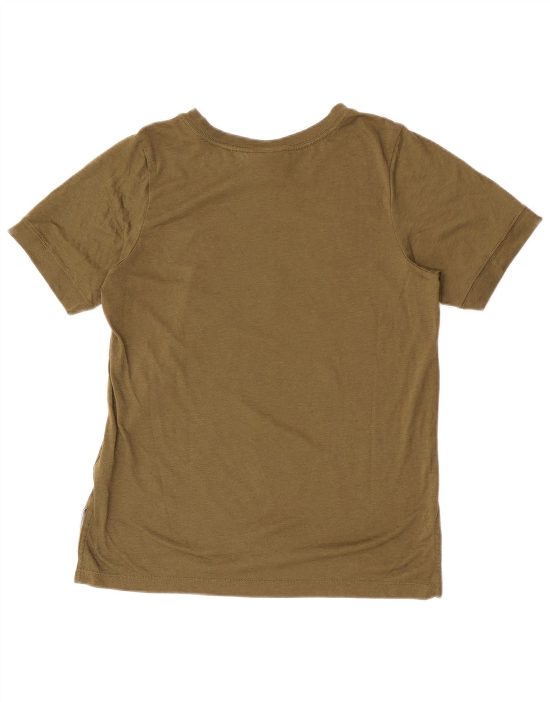 Nike T-shirt graphique pour femme UK 10 Petit Kaki Polyester