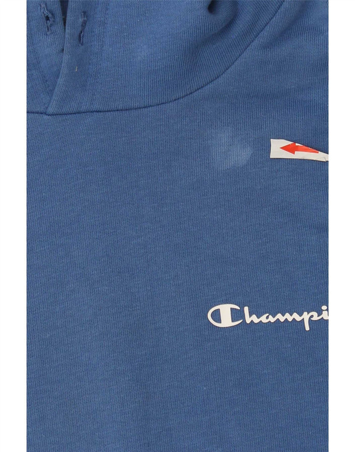 Champion Pull à Capuche Homme Bleu Moyen Coton