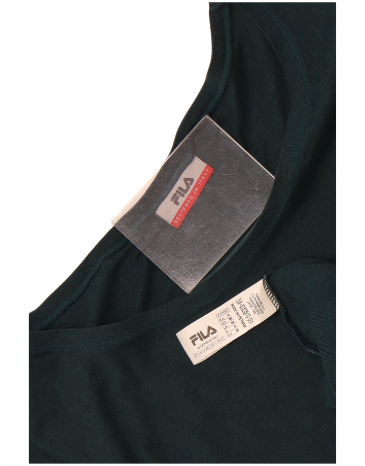 Fila T-Shirt Homme Vert Moyen Coton