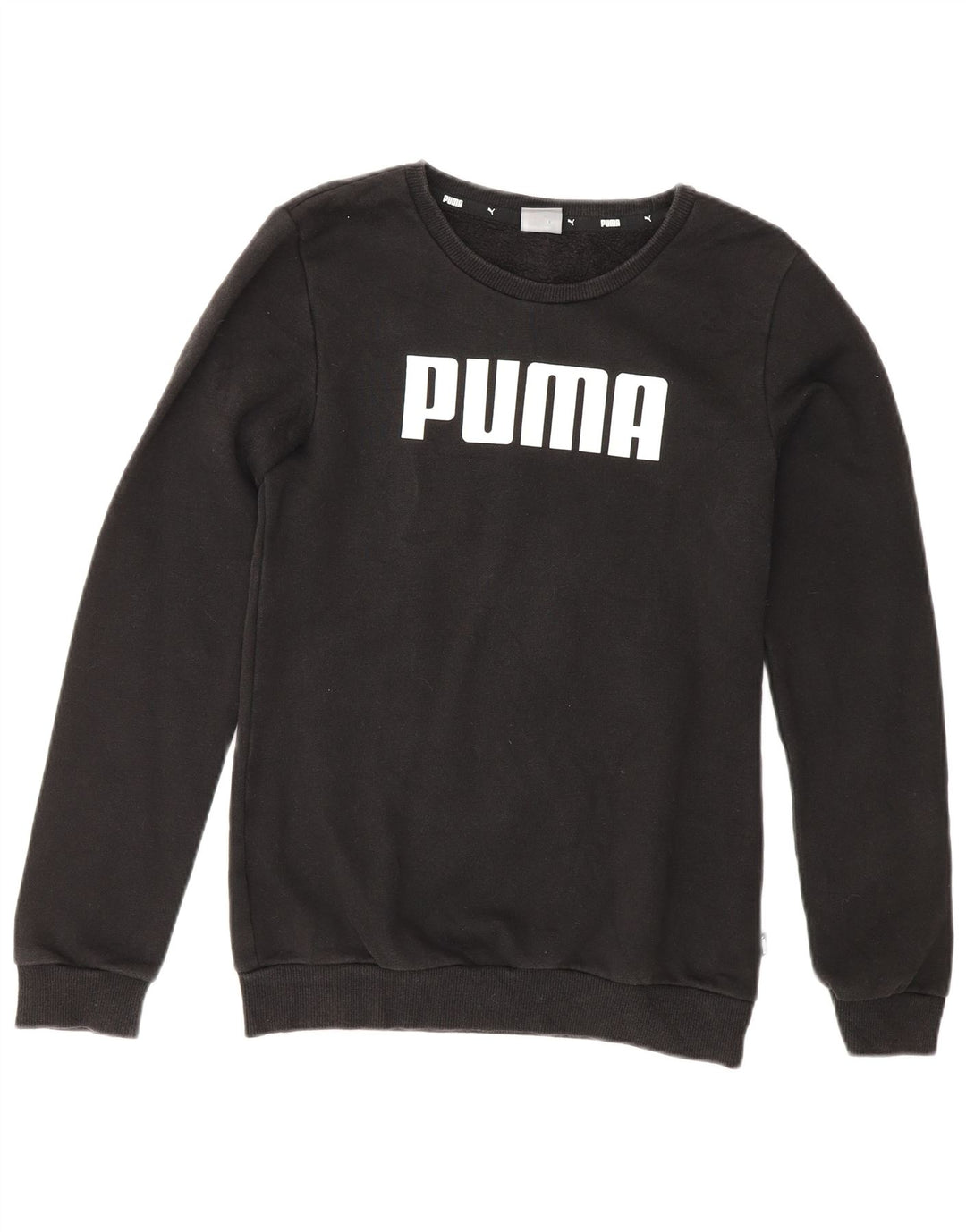 PUMA Sweat-shirt graphique pour garçon 13-14 ans Noir Coton