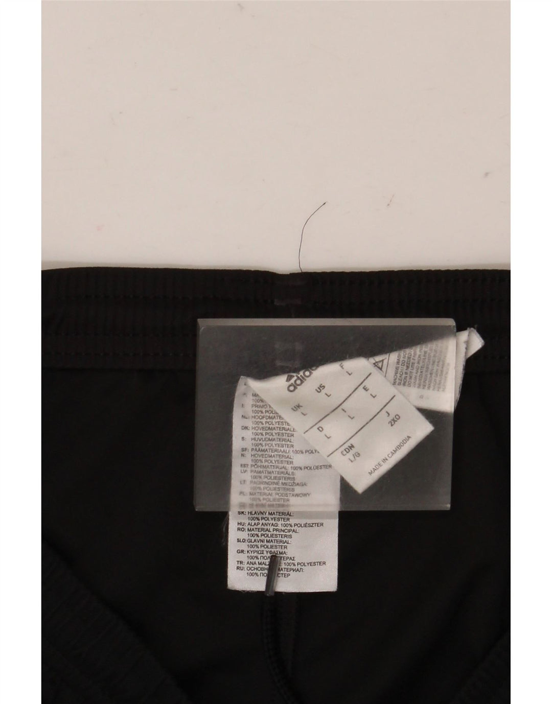 Adidas Short de sport Climalite pour homme, grand, noir, polyester