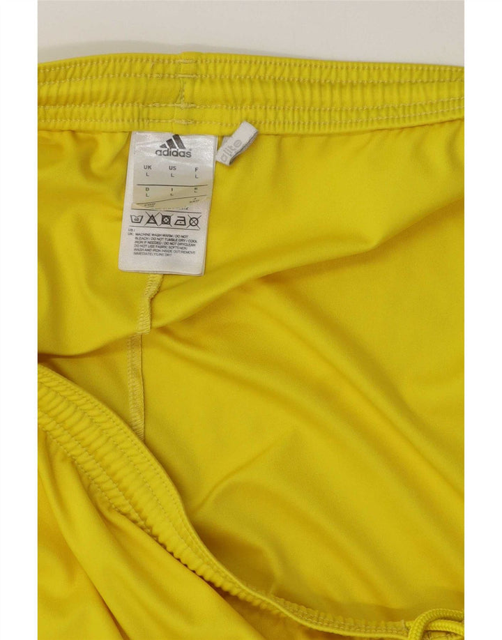 Adidas Short de sport Climalite pour homme, grand jaune, polyester