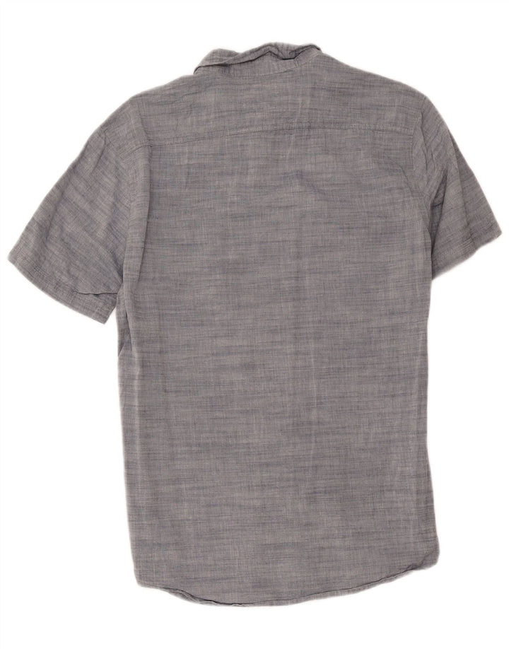 Levi's Chemise à Manches Courtes Homme Gris Moyen Moucheté Coton