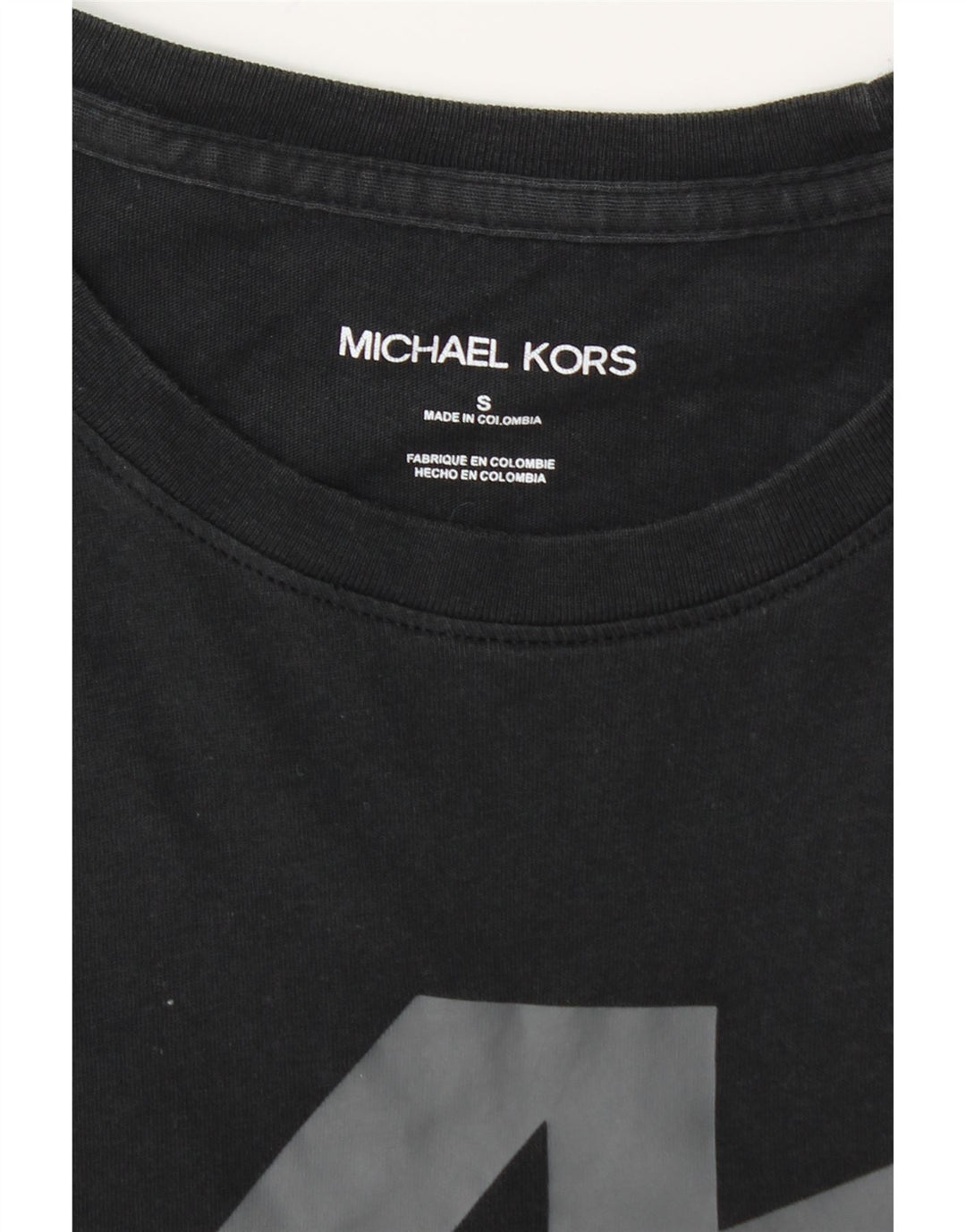 MICHAEL KORS T-shirt graphique pour hommes, petit haut en coton noir