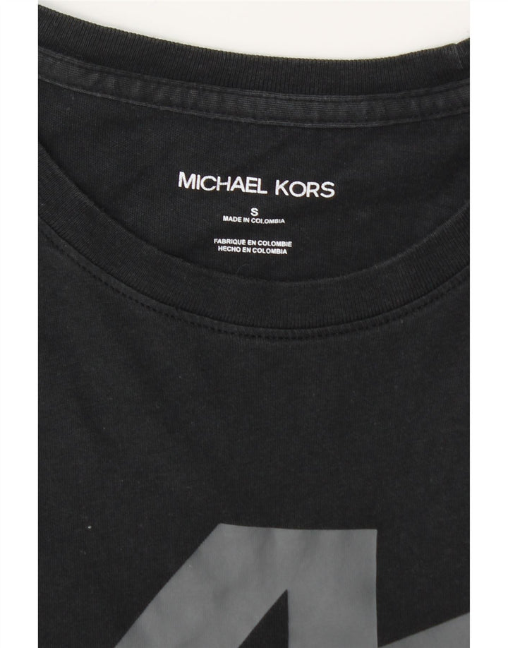 MICHAEL KORS T-shirt graphique pour hommes, petit haut en coton noir